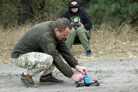 Ukrainian drone operators get UAVs ready for combat mission in Kharkiv region