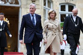 Belgian Royal Couple Received To Lunch At Matignon - Paris