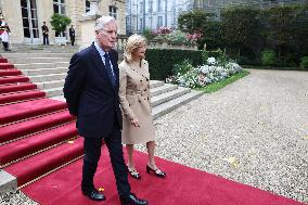 Belgian Royal Couple Received To Lunch At Matignon - Paris