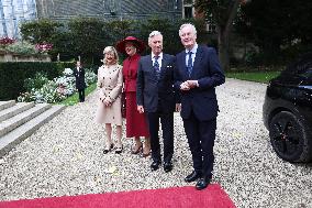 Belgian Royal Couple Received To Lunch At Matignon - Paris