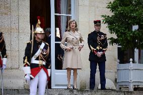 Belgian Royal Couple Received To Lunch At Matignon - Paris