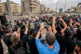 Press Conference of Lebanon Media Relations Department - Beirut