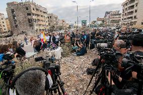 Press Conference of Lebanon Media Relations Department - Beirut