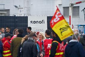 CGT Union Protests Sanofi - Lisieux