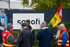 CGT Union Protests Sanofi - Lisieux