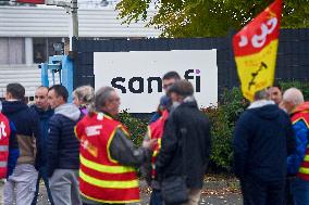 CGT Union Protests Sanofi - Lisieux