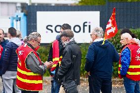 CGT Union Protests Sanofi - Lisieux