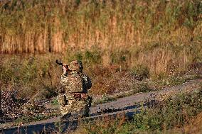 Mobile fire group of Ukrainian border guards protects sky over Odesa region