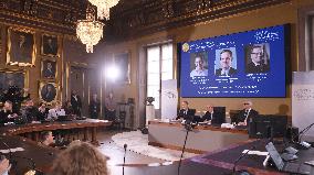 Acemoglu, Johnson and Robinson win 2024 Nobel economics prize - Stockholm