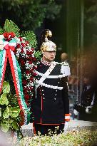 The Memorial Ceremony At The Monument For The Massacre Of The Little Martyrs Of Gorla