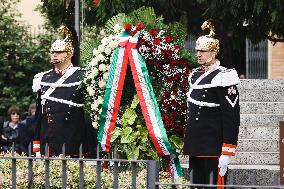 The Memorial Ceremony At The Monument For The Massacre Of The Little Martyrs Of Gorla