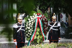 The Memorial Ceremony At The Monument For The Massacre Of The Little Martyrs Of Gorla