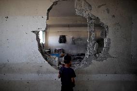 Israeli Attack On Nuseirat Camp School - Gaza