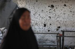 Israeli Attack On Nuseirat Camp School - Gaza