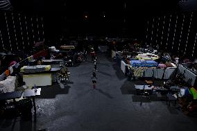 Displaced Families Shelter In Beirut Nightclub