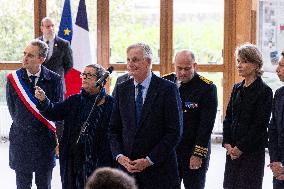 Michel Barnier Pays Tribute to Samuel Paty - Conflans St. Honorine