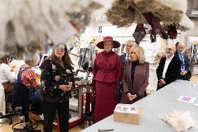 Queen Mathilde and Brigitte Macron visit the Opera Garnier - Paris