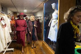 Queen Mathilde and Brigitte Macron visit the Opera Garnier - Paris