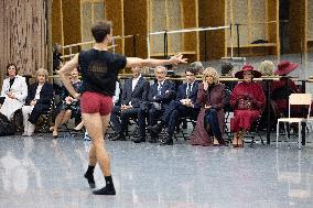 Queen Mathilde and Brigitte Macron visit the Opera Garnier - Paris