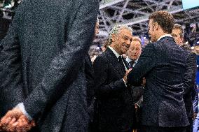 Emmanuel Macron visits the Paris Motor Show