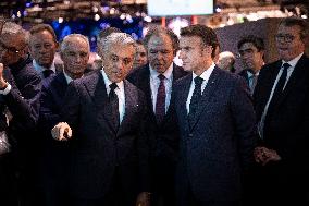 Emmanuel Macron visits the Paris Motor Show