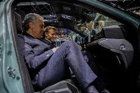 Emmanuel Macron visits the Paris Motor Show