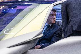 Emmanuel Macron visits the Paris Motor Show