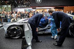 Emmanuel Macron visits the Paris Motor Show