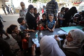 Polio vaccination in Gaza, Palestine