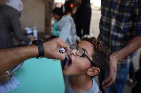 Polio vaccination in Gaza, Palestine