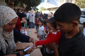 Polio vaccination in Gaza, Palestine