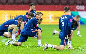 Team Croatia before UEFA Nations League match