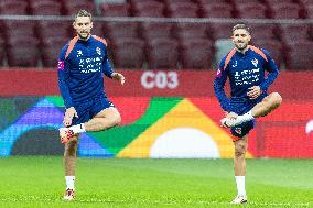 Team Croatia before UEFA Nations League match