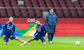 Team Croatia before UEFA Nations League match