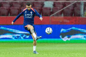 Team Croatia before UEFA Nations League match