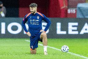 Team Croatia before UEFA Nations League match