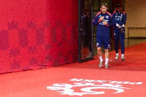 Team Croatia before UEFA Nations League match