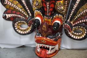 Traditional Sri Lankan Wooden Masks