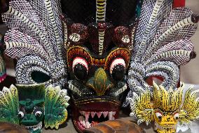 Traditional Sri Lankan Wooden Masks