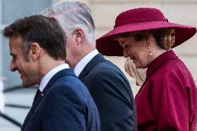 King Philippe & Queen Mathilde of Belgium State Visit To France - Day One