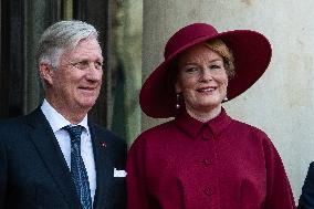 King Philippe & Queen Mathilde of Belgium State Visit To France - Day One