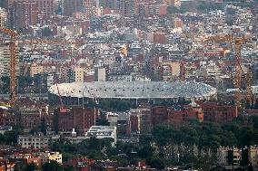 Progress Of The Works At Spotify Camp Nou During 2024