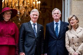 King Philippe & Queen Mathilde of Belgium State Visit To France - Day One