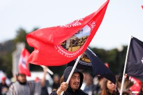 Indigenous Demonstrators Arrive To DC On Horseback