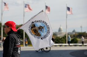 Indigenous Demonstrators Arrive To DC On Horseback