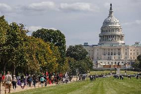 Indigenous Demonstrators Arrive To DC On Horseback