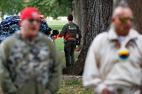 Indigenous Demonstrators Arrive To DC On Horseback