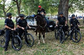 Indigenous Demonstrators Arrive To DC On Horseback