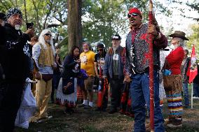 Indigenous Demonstrators Arrive To DC On Horseback