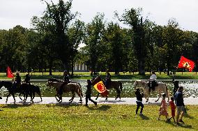 Indigenous Demonstrators Arrive To DC On Horseback